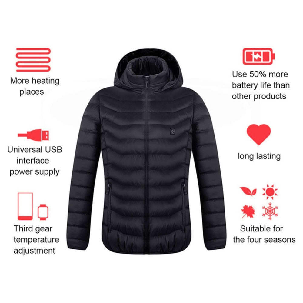 VoltWarm™ Heated Jacket – USB-Powered Thermal Coat for Winter Comfort